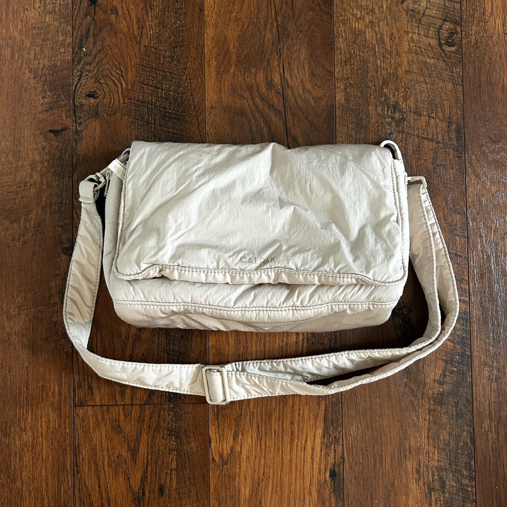 Calpak Cream Crossbody Bag